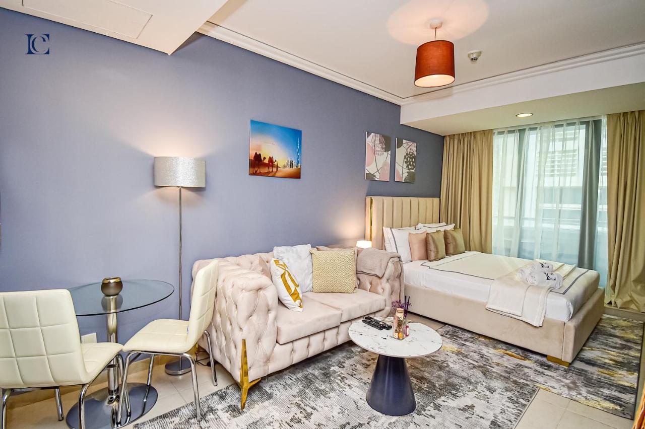 Luxury Escapes - Modern Studio Apt - Metro, Beach & Mall Mins Away Dubái Exterior foto