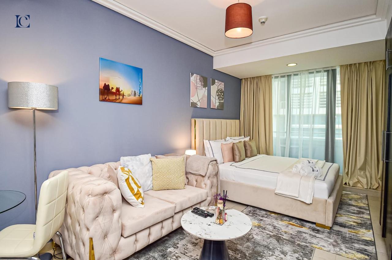 Luxury Escapes - Modern Studio Apt - Metro, Beach & Mall Mins Away Dubái Exterior foto